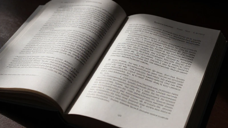 Libro abierto con sombras dramáticas