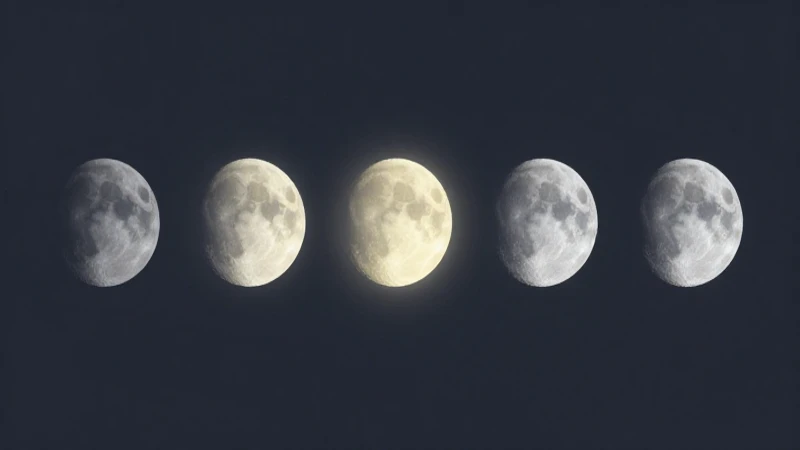 Fases lunares, lunas suaves e iluminadas