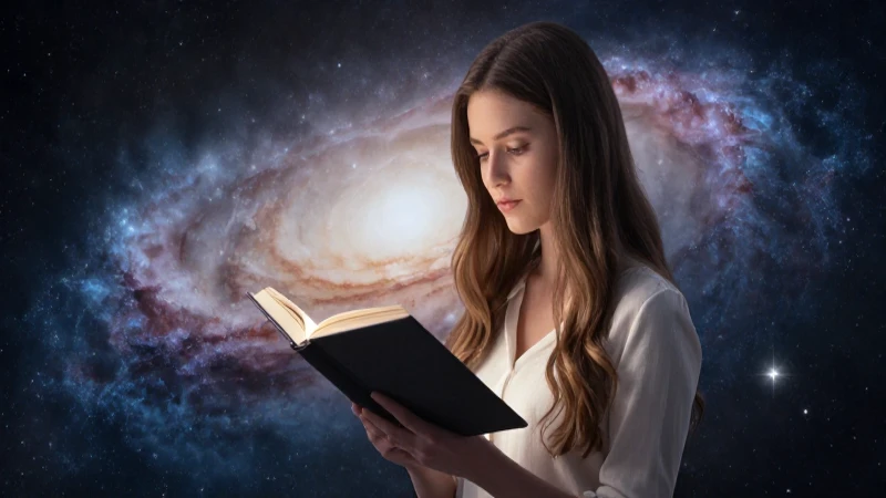 Cuál es el mapa conceptual que resume El mundo de Sofía 7 Joven lee bajo galaxia suave y cinematográfica