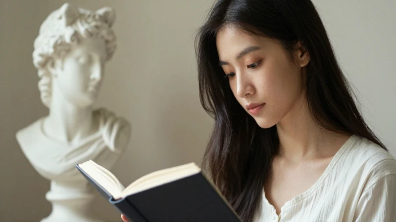 Cuál es el mapa conceptual que resume El mundo de Sofía 5 Joven lee libro con busto griego