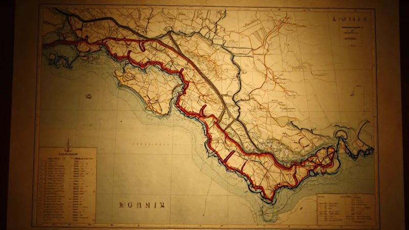 Mapa antiguo con ambiente cálido