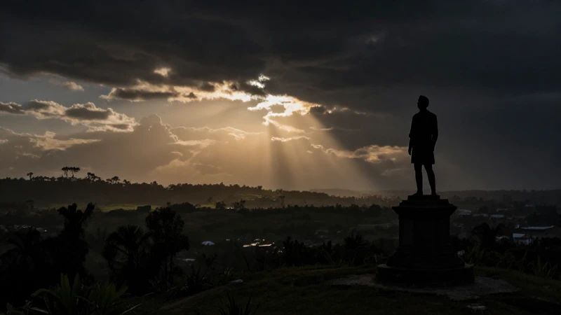 Cuáles son las claves y causas de la Independencia colombiana 4 Silueta libertadora en paisaje colonial dramático