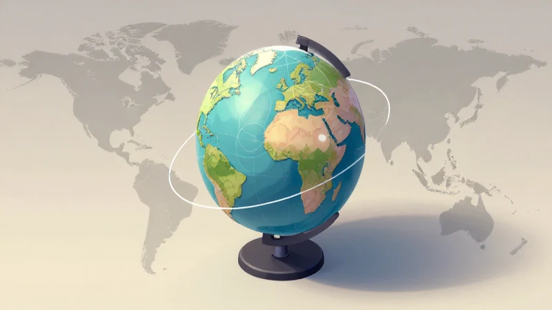Ilustración isométrica del mundo interconectado