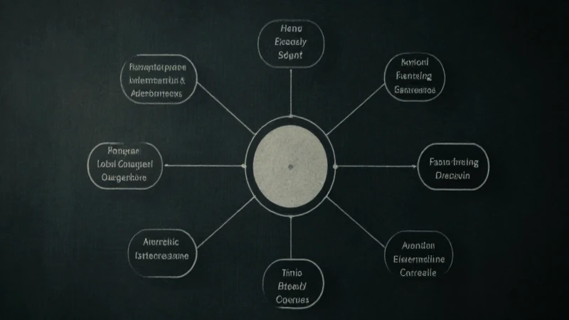 Diagrama gramatical estilizado con luz cinematográfica