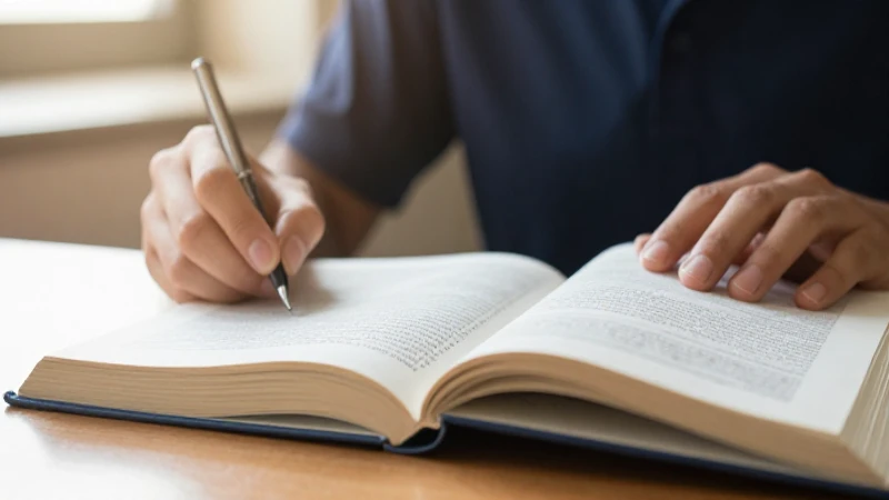 Estudiante estudia con luz natural abierta