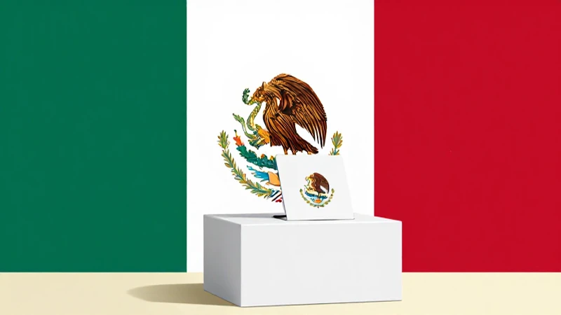 Voto mexicano bajo luz brillante