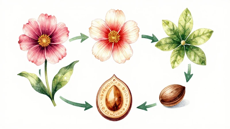 Mapa conceptual de la reproducción de las plantas y su ciclo 4 Ciclo floral detallado en acuarela suave
