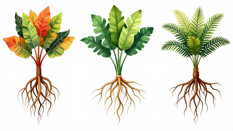Mapa conceptual de la reproducción de las plantas y su ciclo 3 Diagramas botánicos coloridos con luz brillante