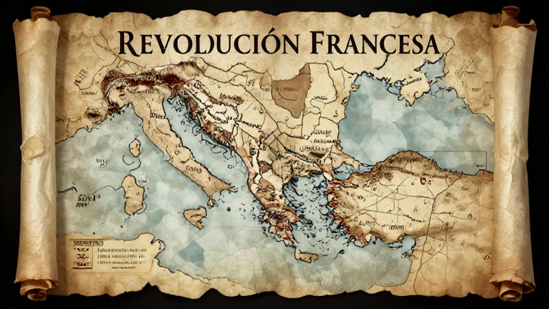 Revolución Francesa: Mapa Conceptual y Guía Paso a Paso 8 Mapa histórico ilustra la Revolución Francesa