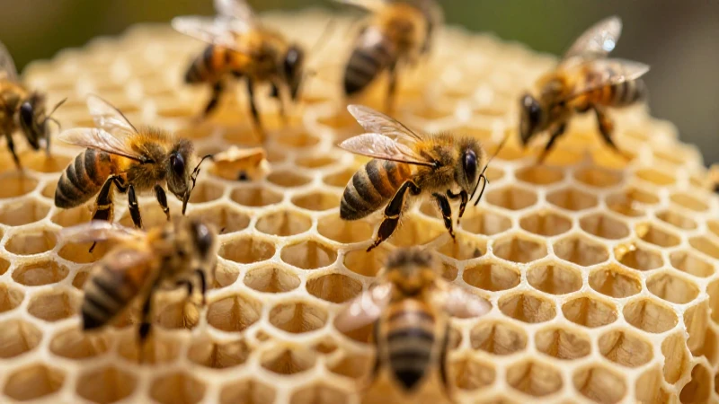 Claves y herramientas para un mapa conceptual de abejas 5 Panal de miel con luz natural y abejas