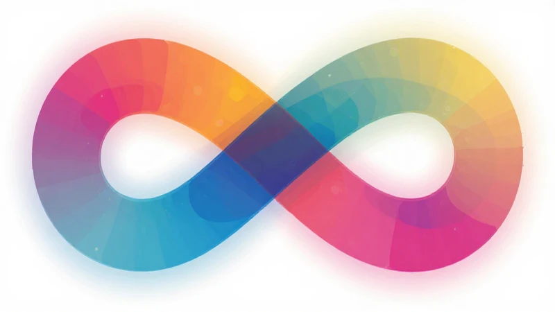 Gráfico moderno con formas abstractas y coloridas