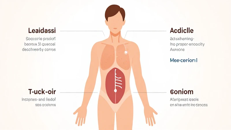 Anatomía ilustrada con estilo vectorial limpio