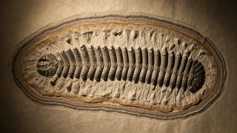 Mapa conceptual de las eras geológicas 3 Mapa geológico antiguo con trilobite fósil