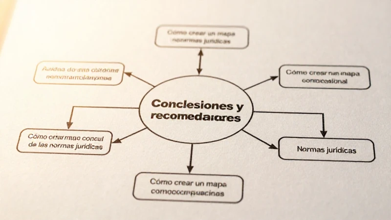 Diagrama legal simplificado con iluminación cálida