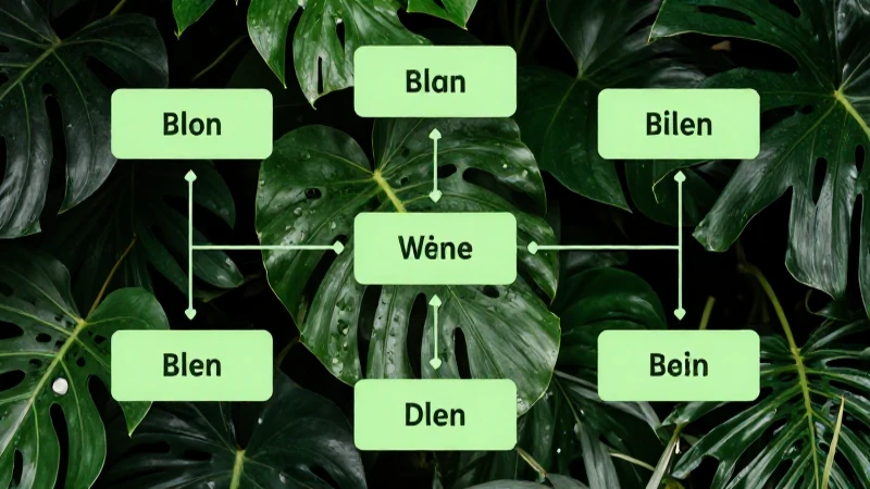 Cómo crear un mapa conceptual efectivo sobre plantas 6 Primer plano vegetal con luz suave