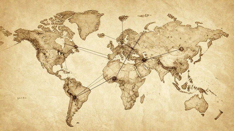 Mapa conceptual de redes sociales: Guía completa paso a paso 3 Mapa antiguo con nodos interconectados