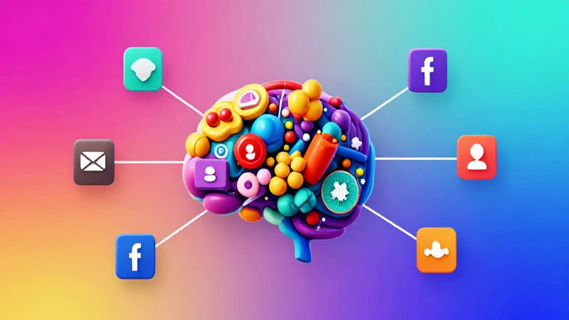 Mapa conceptual de redes sociales: Guía completa paso a paso 4 Arte digital vibrante con iconos sociales