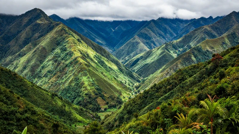 Cómo se distribuyen las regiones naturales en Colombia 8 Paisaje andino vibrante con luz volumétrica