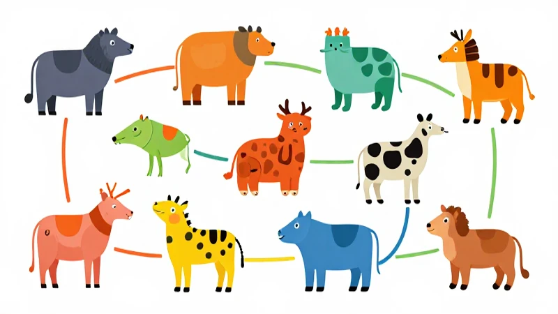 Mapa Conceptual de los Animales: Guía Completa y Ejemplos 6 Ilustraciones coloridas, diagramas y estilo caprichoso