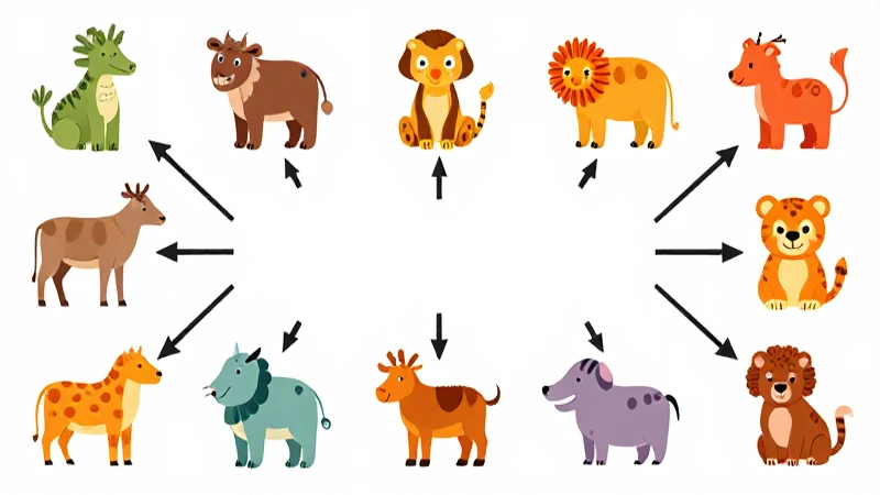 Mapa Conceptual de los Animales: Guía Completa y Ejemplos 3 Animales caricaturescos iluminados con coloridas ideas