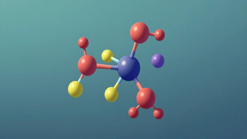 Red ilustra moléculas gaseosas interconectadas tridimensionalmente