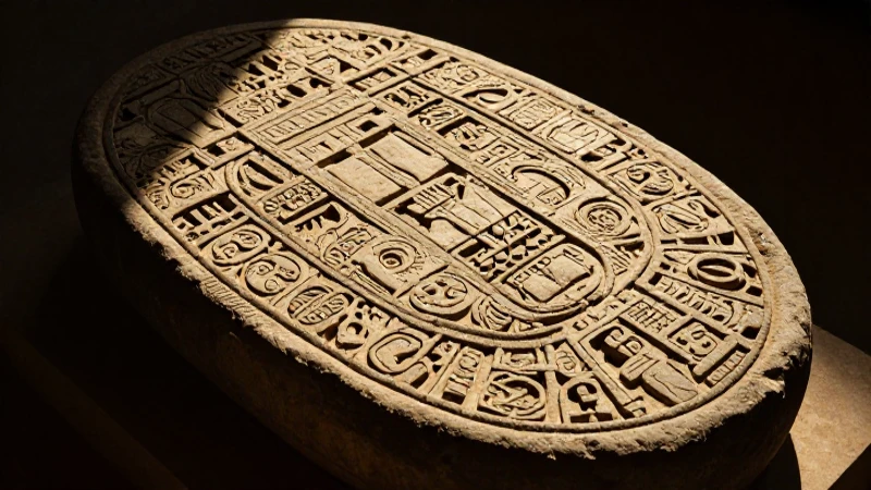 Mapa conceptual de los mayas: guía completa y paso a paso 9 Glifos mayas bajo luz dramática y cálida