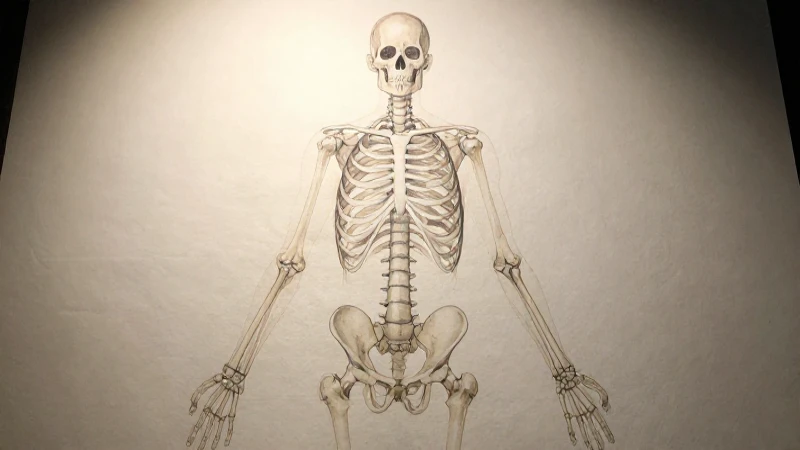 Esquema anatómico del torso iluminado