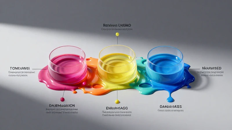 Líquidos coloridos se mezclan en diagrama suave