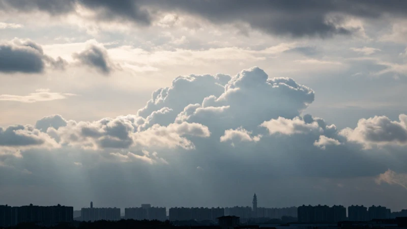 Mapa conceptual de nubes: Guía completa de mapas mentales 6 Nubes bajas, silueta urbana, luz suave