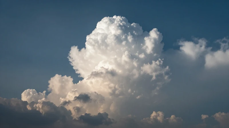 Mapa conceptual de nubes: Guía completa de mapas mentales 7 Nube tormentosa imponente con luz dramática