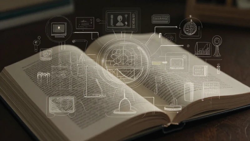 Libro abierto, mente compleja y luz suave