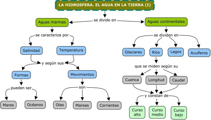 mapa conceptual de regiones continentales