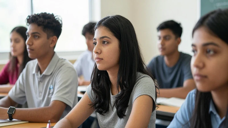 Estudiantes aprenden bajo luz natural tenue