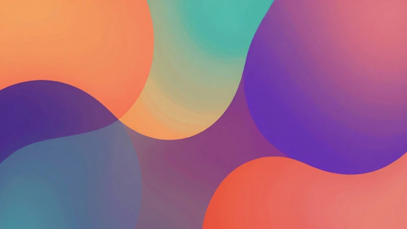Formas difusas, colores fluidos e luz suave