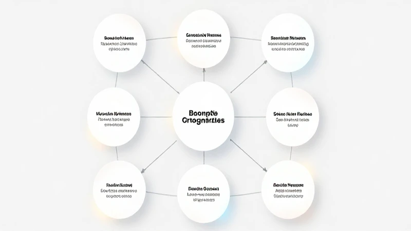 Diagrama circular informativo con luz brillante