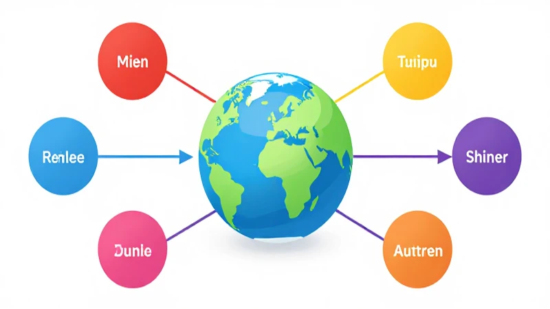 Mapa mental global, vibrante e isométrico