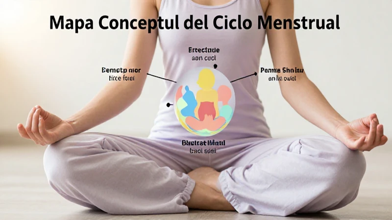 Mapa Conceptual del Ciclo Menstrual: Entiende su Proceso 6 Mujer medita con colores suaves y cálidos