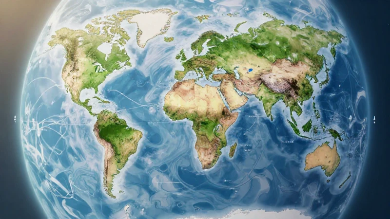 Clima global representado visualmente y simplificado