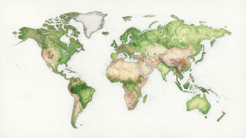 Dibujo a lápiz con mapa en luz suave