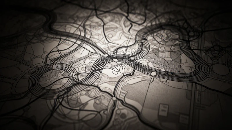 Mapa Conceptual del Espacio Geográfico: Claves y Estructuras 9 Visualización abstracta con luces contrastantes