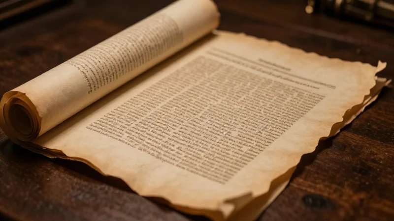 Manuscrito antiguo iluminado con realismo