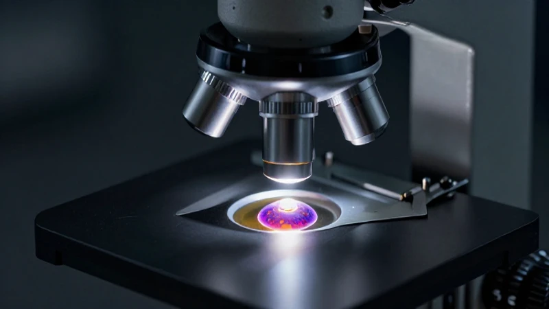 Mapa conceptual del microscopio: características y funciones 8 Células vibrantes bajo luz brillante, enfoque macro
