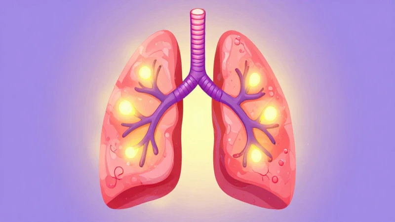 Diagrama animado del sistema respiratorio, brillante