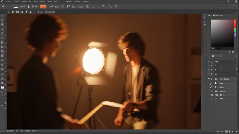 Arte digital con luz cálida y enfoque suave