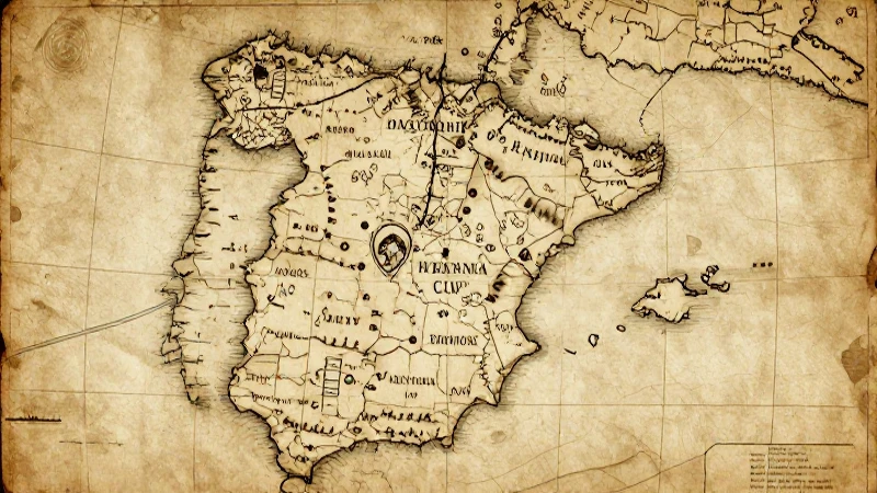 Mapa colonial español con textura antigua