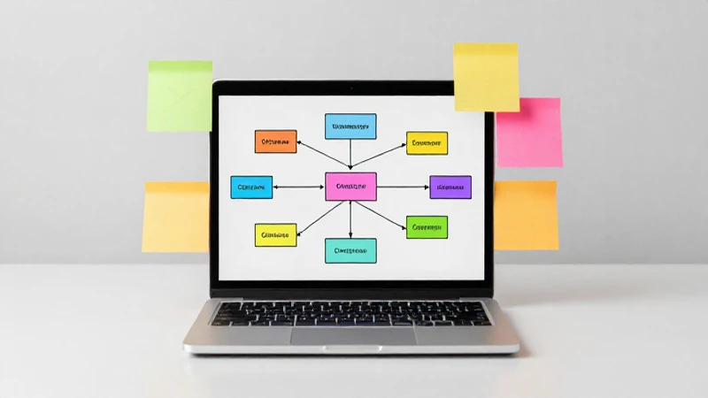 Cómo crear un mapa conceptual en línea de forma sencilla 4 Diagrama de flujo visible con notas coloridas