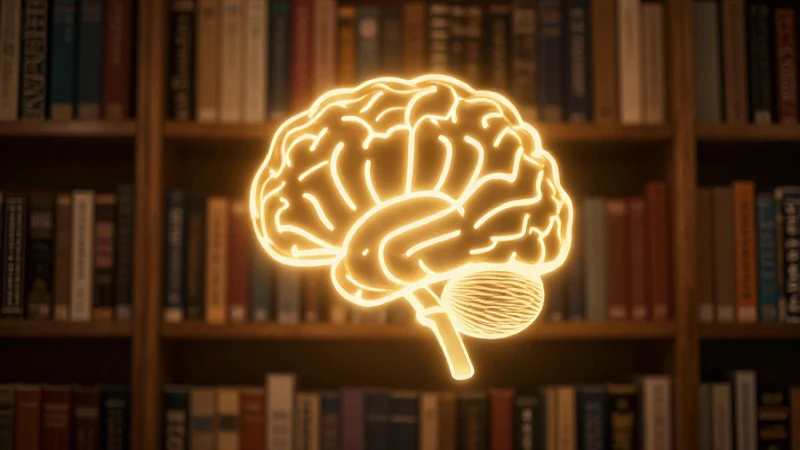 Mapa Conceptual de Epistemología: Guía Paso a Paso Efectiva 3 Cerebro brillante tras libros, iluminación cálida