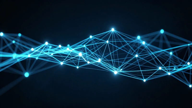 Visualización futurista con líneas brillantes e iluminación dramática