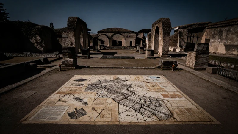 Mapa conceptual del Imperio Romano: Claves de su caída 5 Ruinas romanas bajo luz dramática y vistas amplias