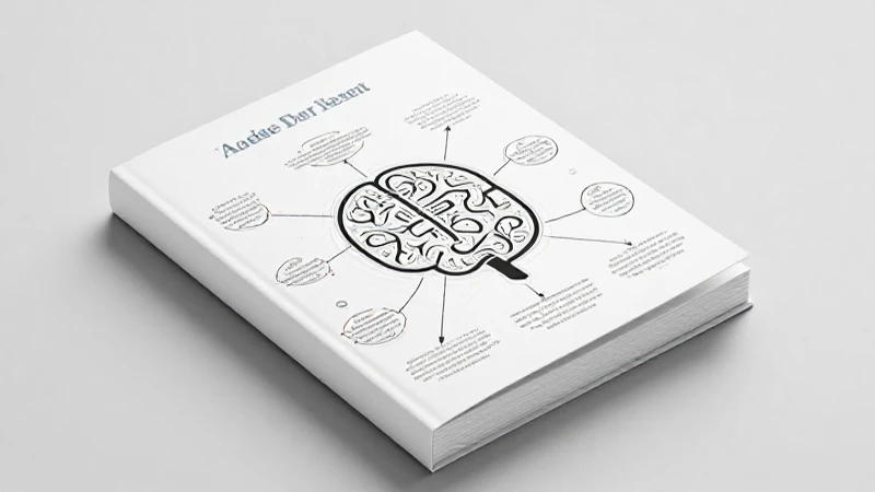 Cubierta académica con diagrama mental suave